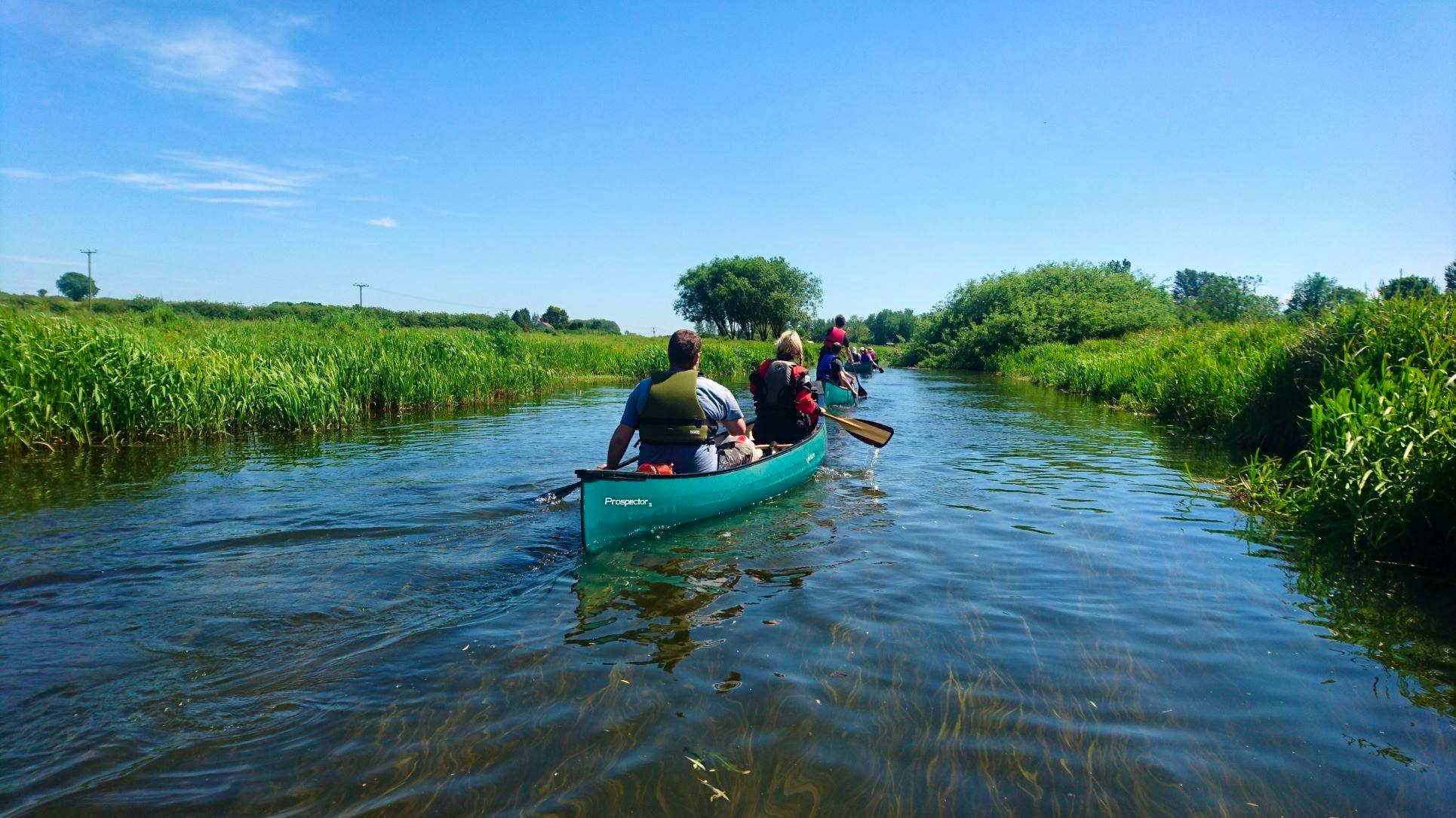 3 hour Guided Canoeing Experience on the river Bure